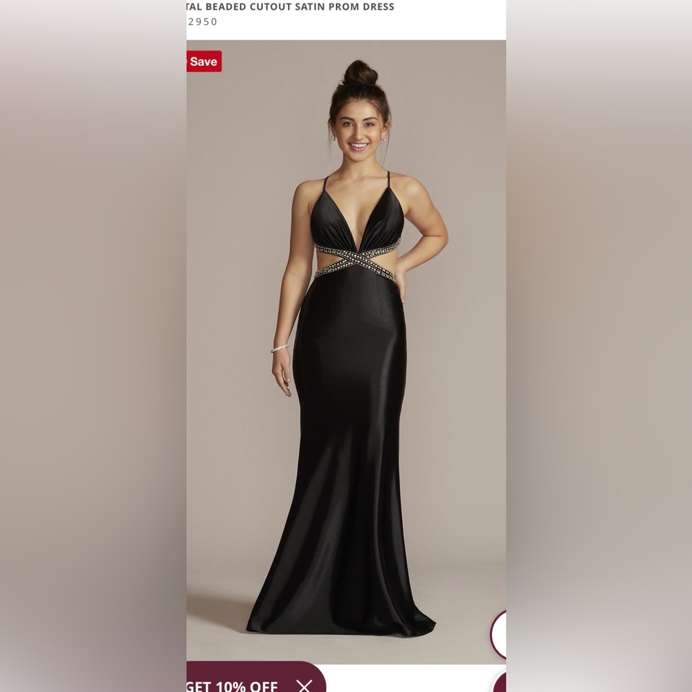 Black prom dress size 4